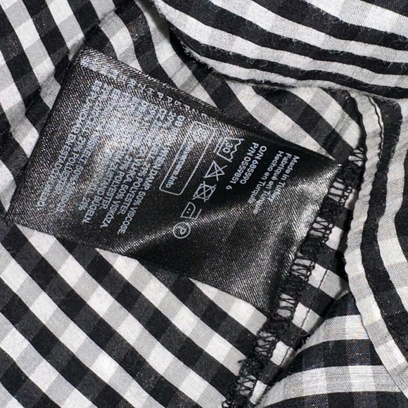 H&M Black and White Checkered Blouse - Picture 7 of 7